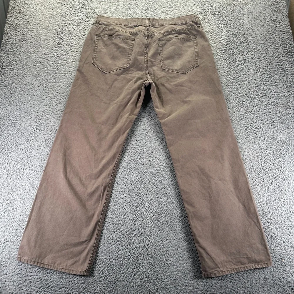 Banana Republic Pant Mens 36x30‎ Brown Cotton Chino Straight Baggy Preppy Office